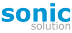 sonic solution logo blau/grau